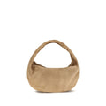 Khaite Beige Calf Leather Bos Taurus Shoulder Bag