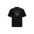 Fred Perry Black Cotton T-Shirt