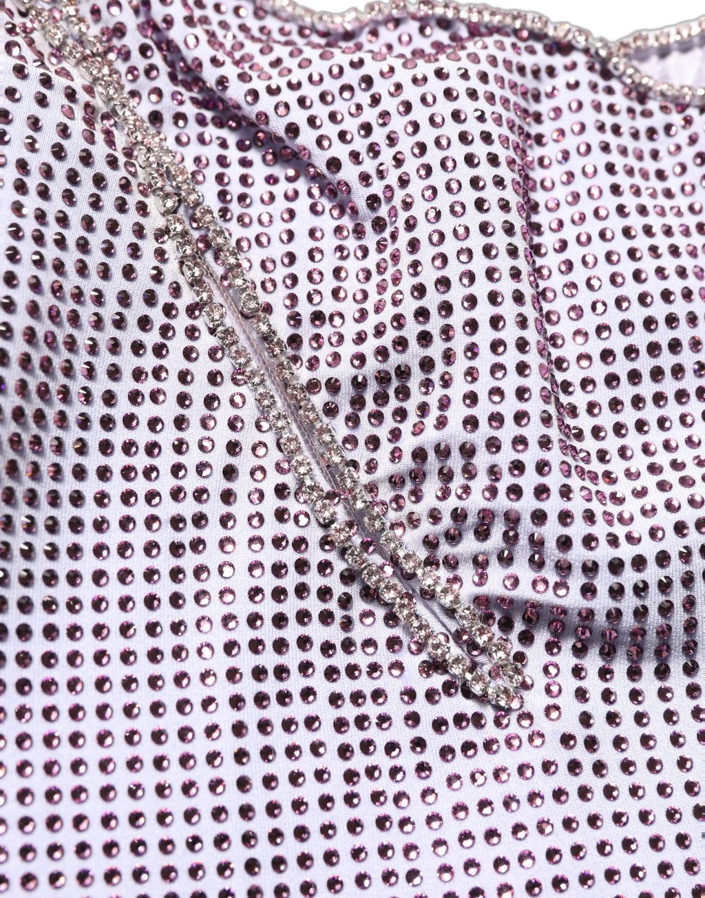 Dolce & Gabbana Purple Crystal OneShoulder EveningGown Dress