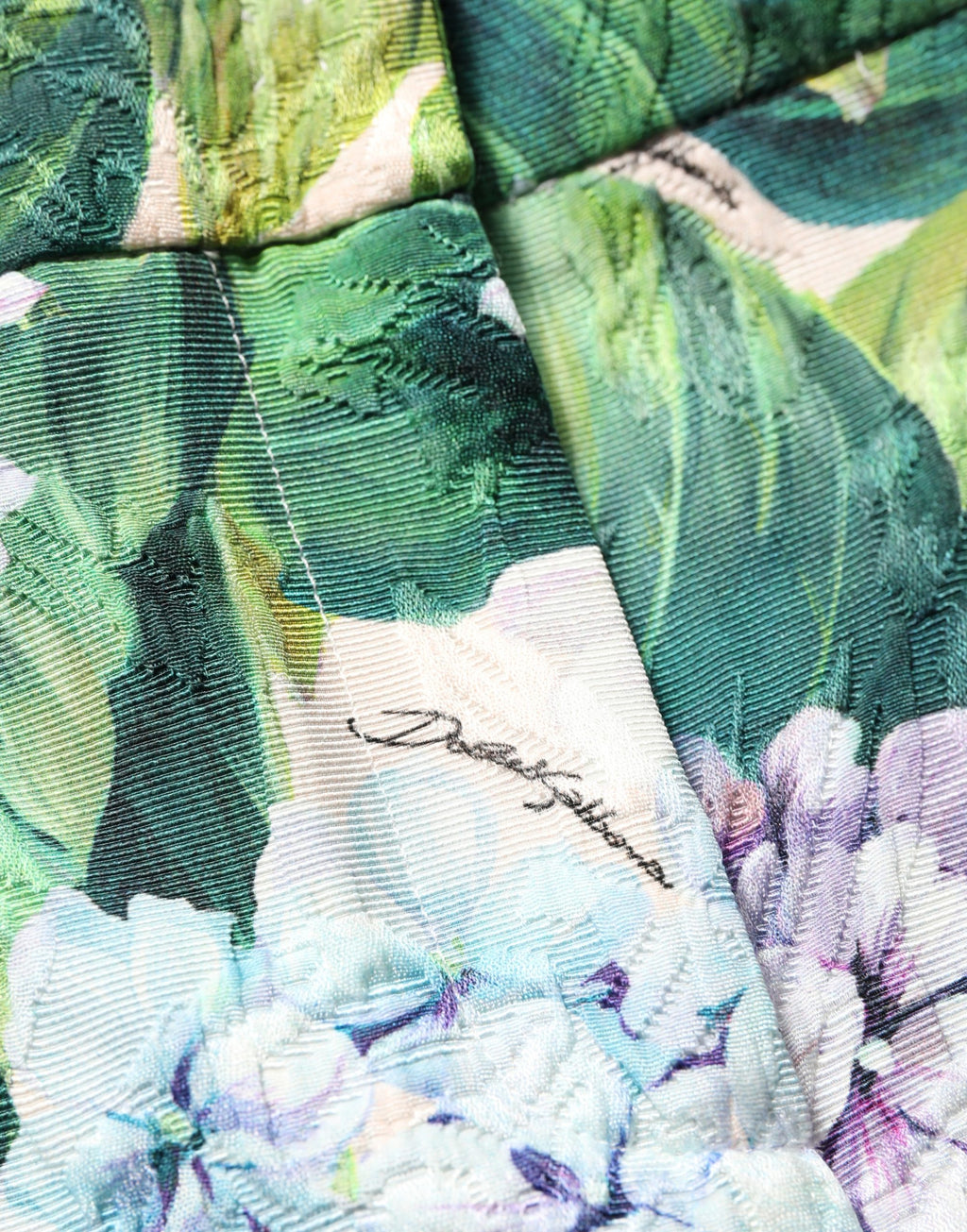 Dolce & Gabbana Multicolor Floral Print Tapered Trouser Pants