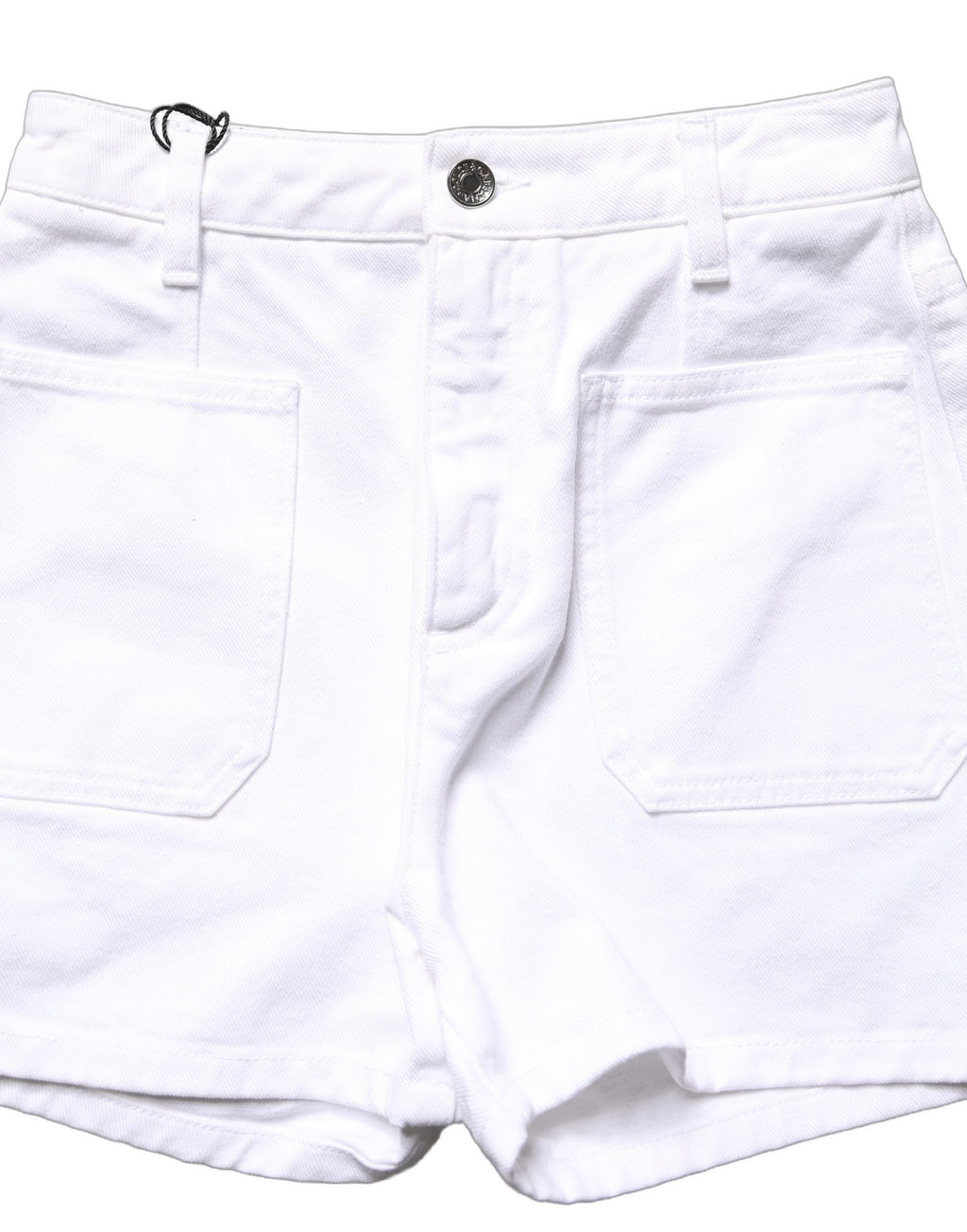 Dolce & Gabbana White Cotton HighWaist Denim Hotpants Shorts