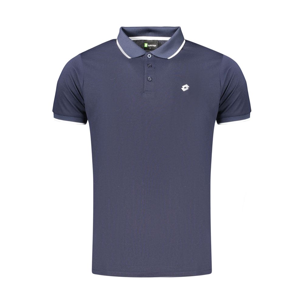 Lotto Blue Polyester Men's Polo Shirt