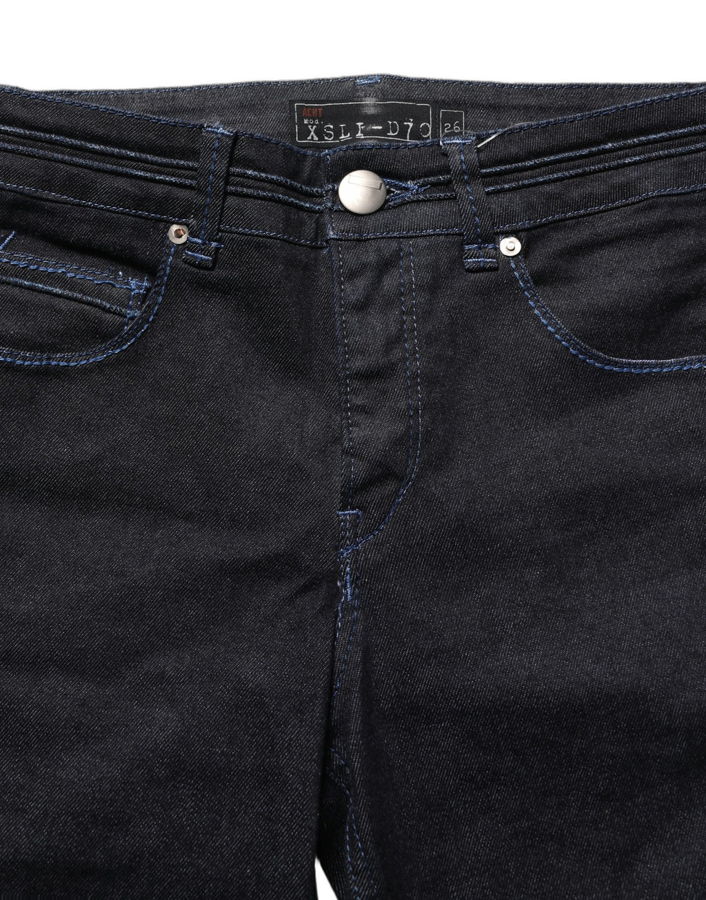 Acht Black Cotton Stretch HighWaist Skinny Denim Trouser Jeans