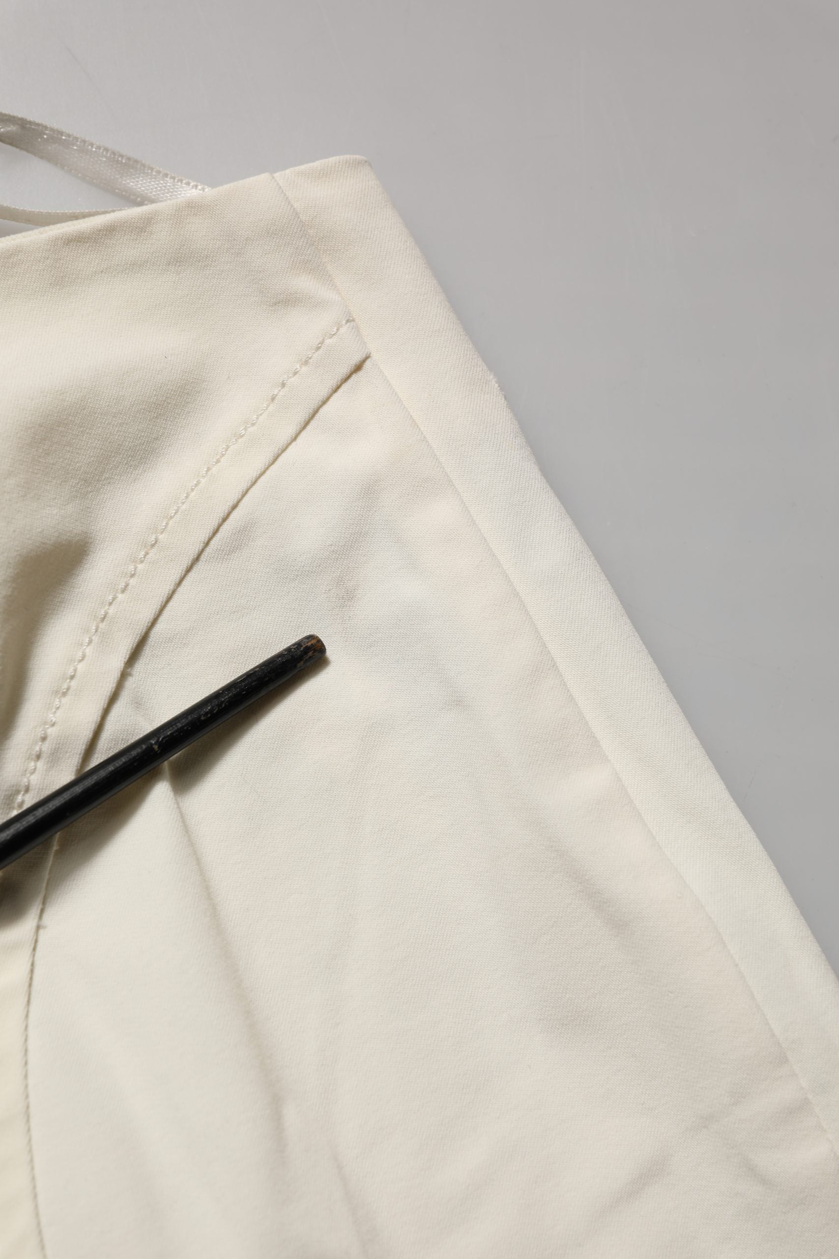 Elisabetta Franchi White Low Waist Skinny Women Trouser Pants