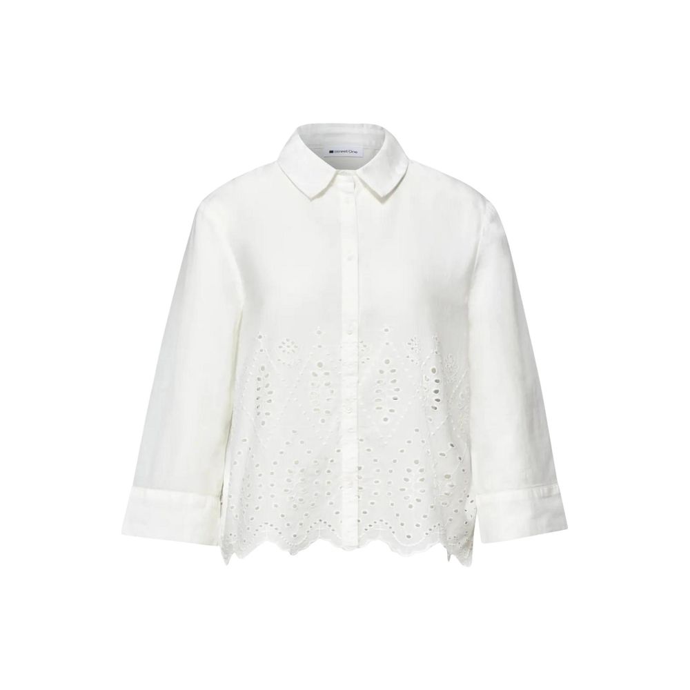 Street One White Cotton Blouse