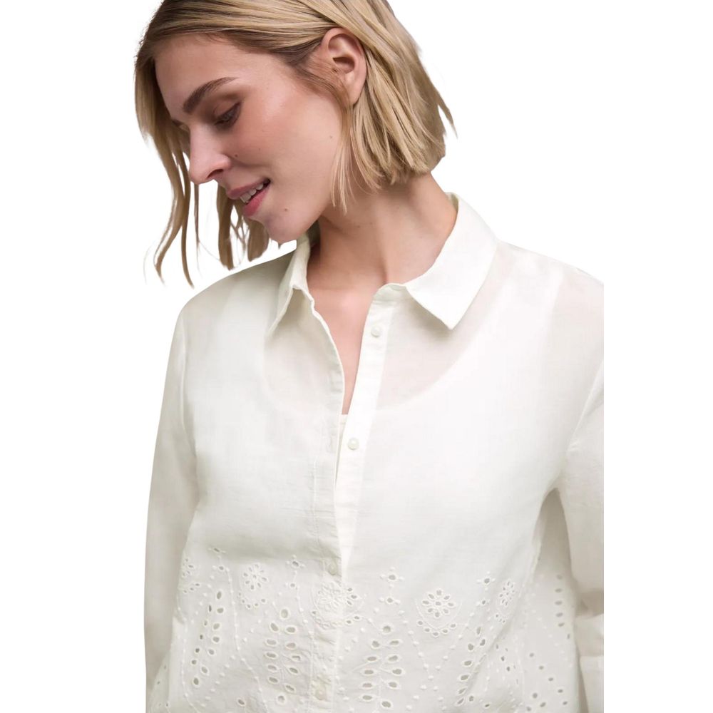 Street One White Cotton Blouse