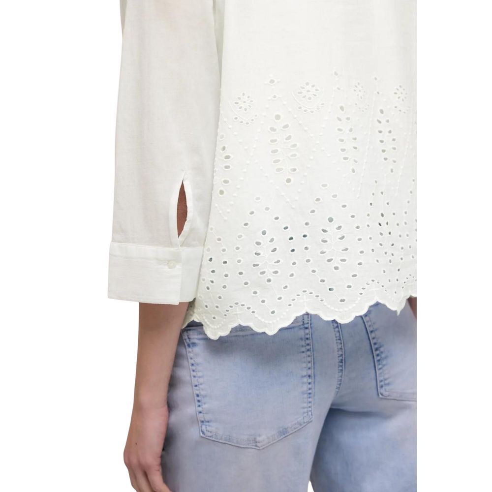 Street One White Cotton Blouse