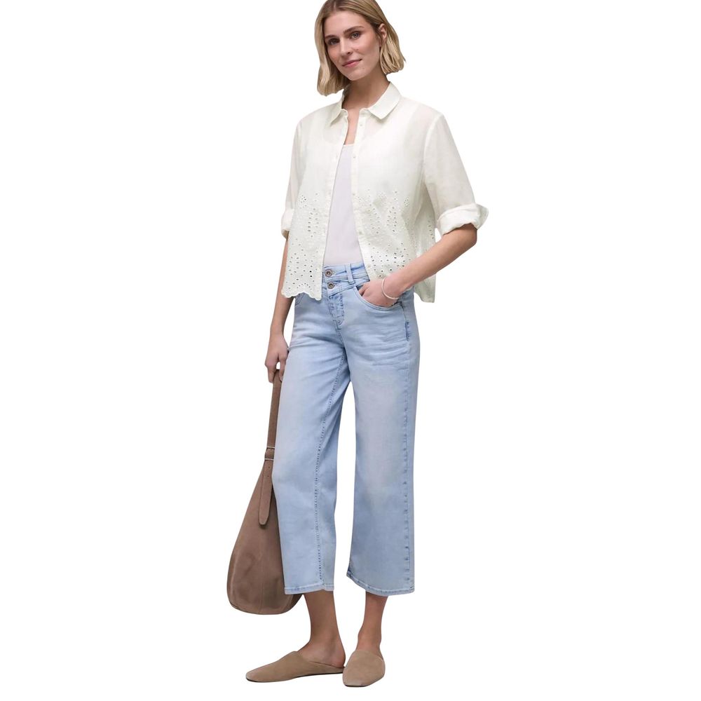 Street One White Cotton Blouse