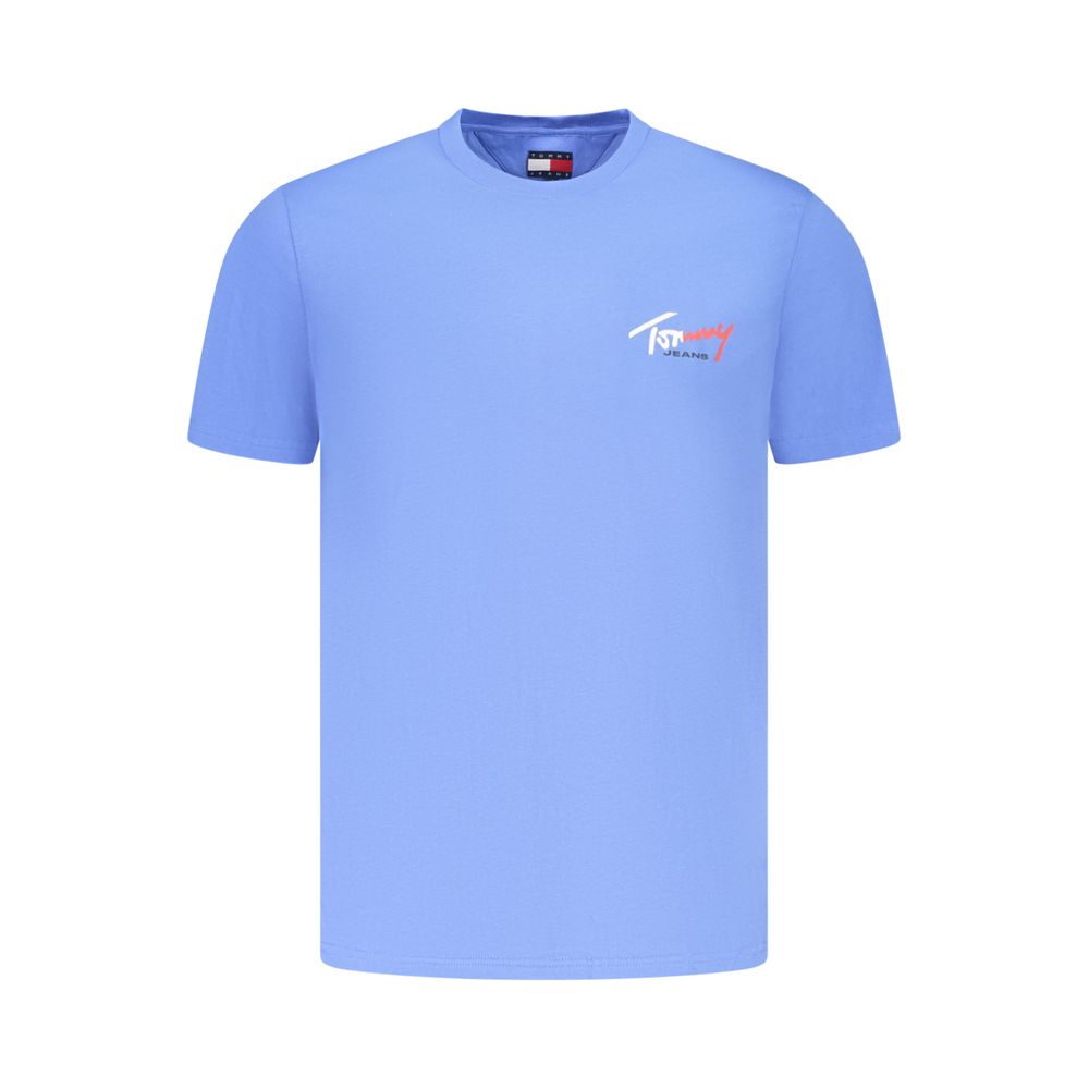 Tommy Hilfiger Azzurro Cotton Uomo T-Shirt