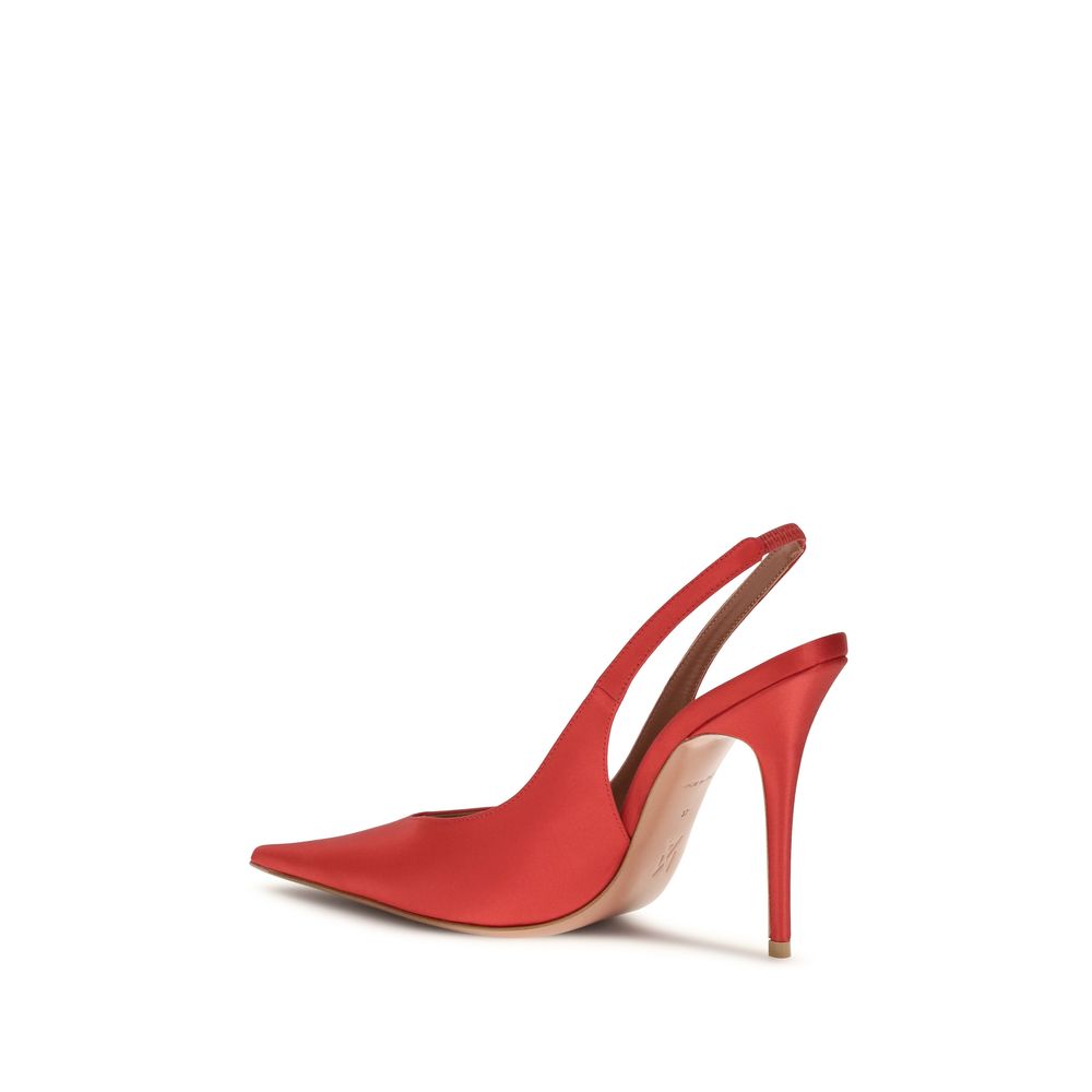 Amina Muaddi Multicolor Silk High Heel Pumps