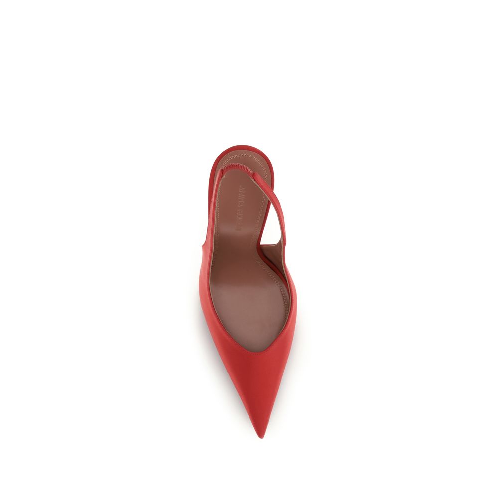 Amina Muaddi Multicolor Silk High Heel Pumps