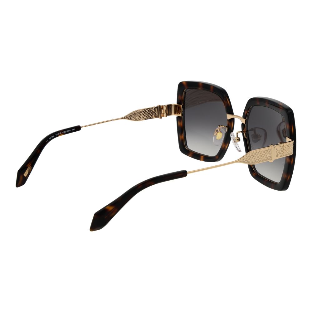 Just Cavalli Black Stainless Steel Sunglasses