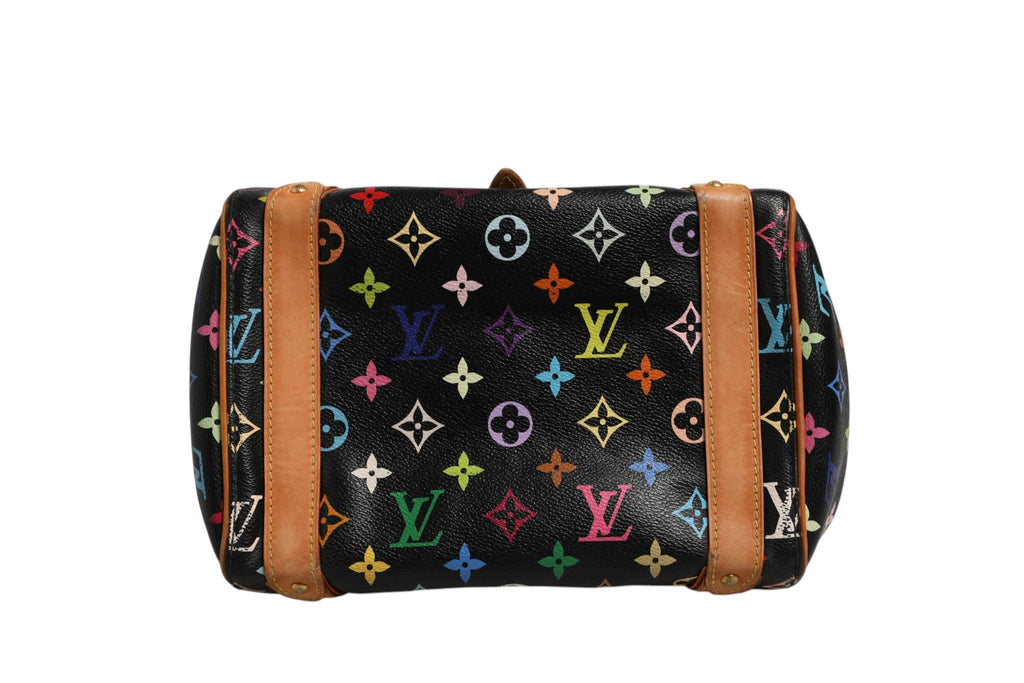 Louis Vuitton Black Monogram Multicolor Canvas Priscilla Handbag