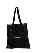 Saint Laurent Rive Droite Black Tote Bag With Star Print Tote bag