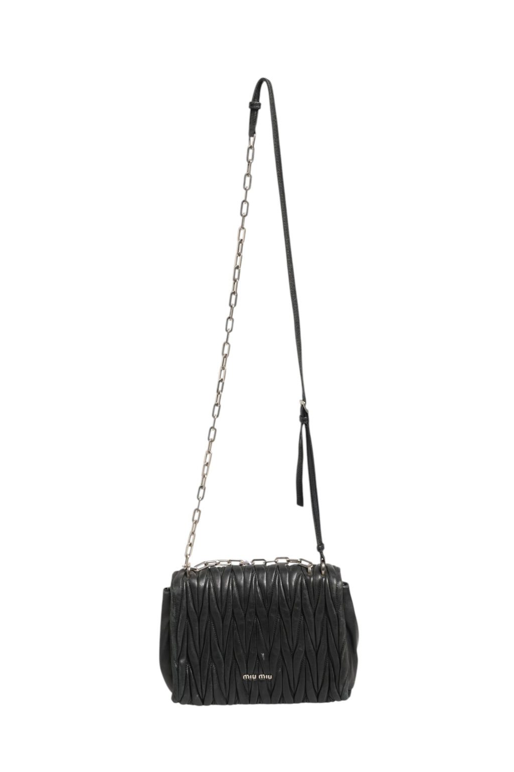 Miu Miu Confidential Matelasse Leather Flap Shoulder Bag