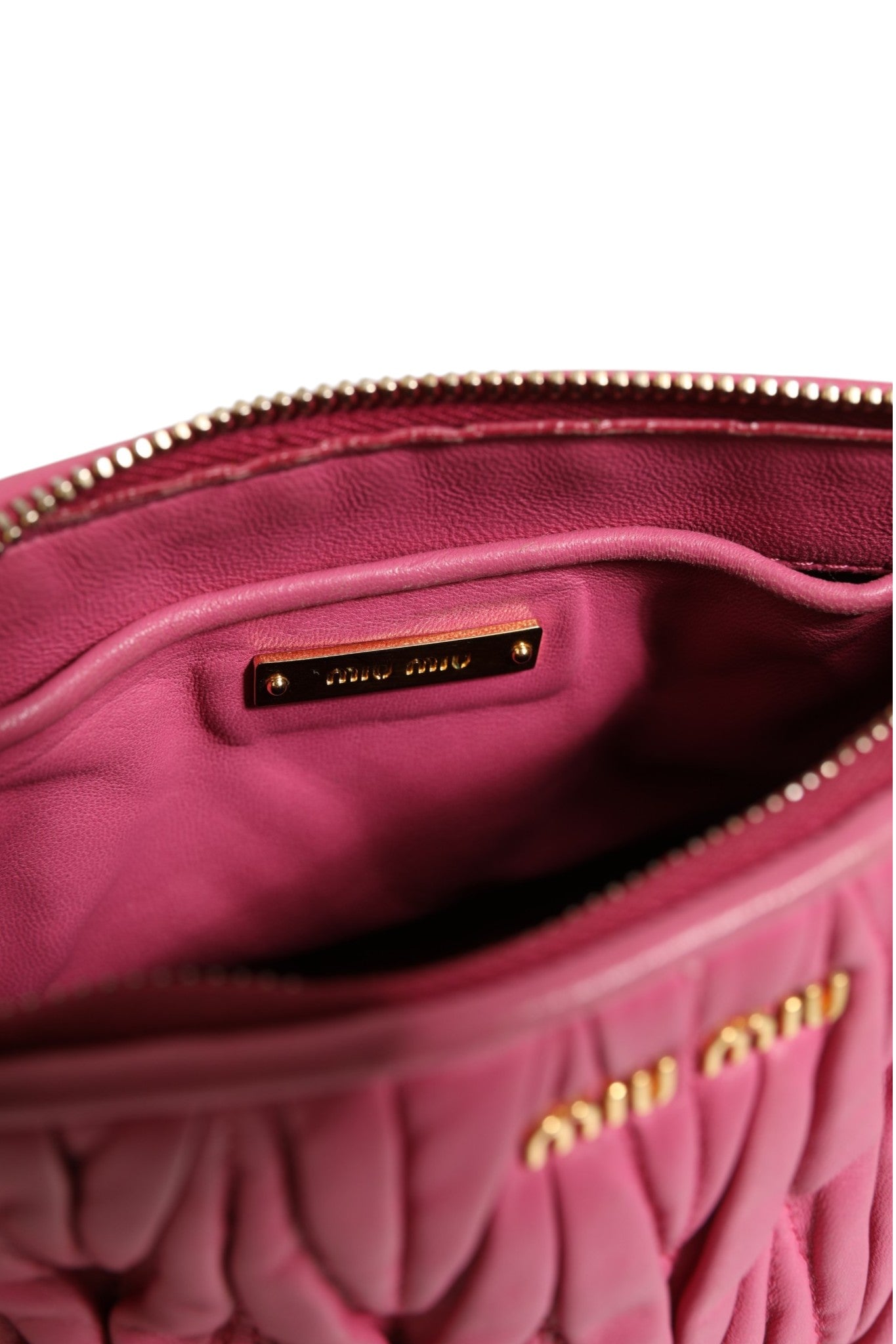 Miu Miu Matelassé Leather Shoulder Bag