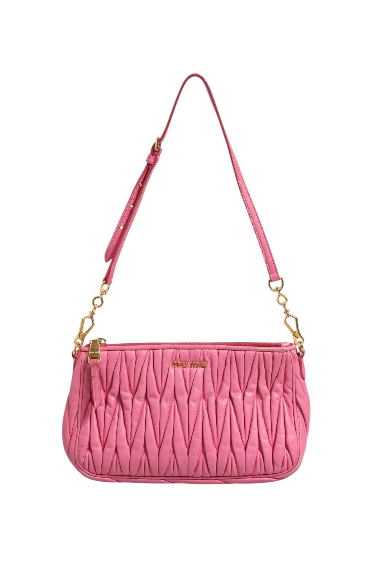 Miu Miu Matelassé Leather Shoulder Bag