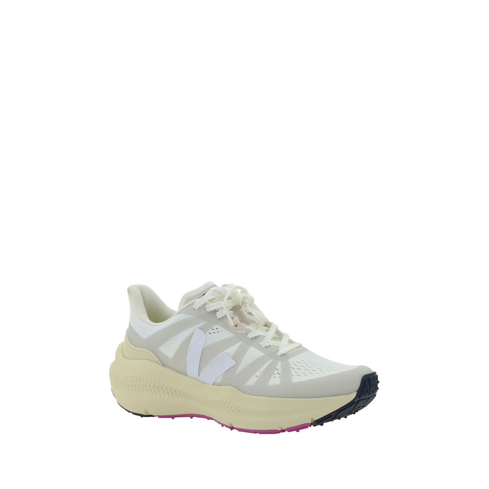 Veja White Polyester Athletic Sneakers