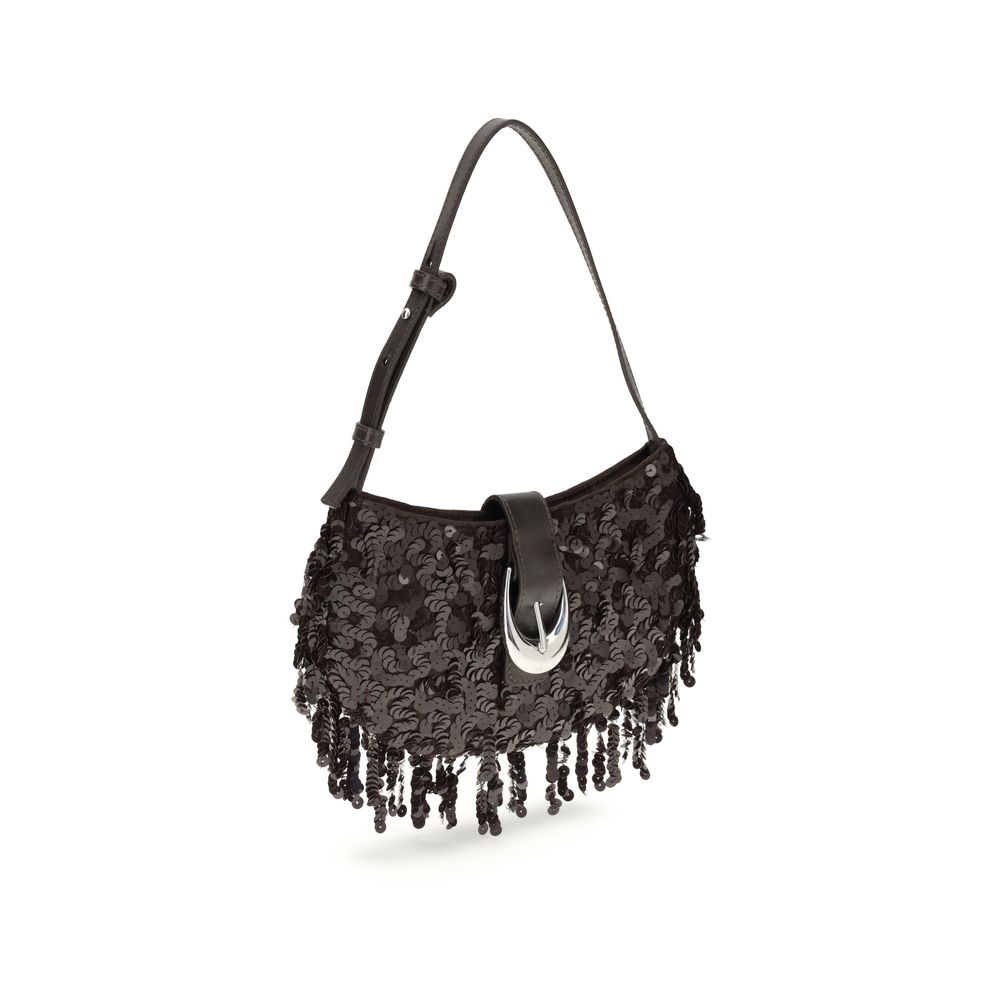 Staud Brown Polyester Shoulder Bag