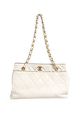 Chanel Shiny Calfskin Quilted Mini 22 White 1792563