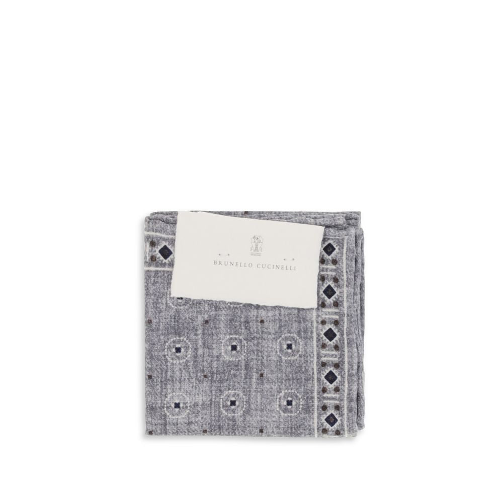 Brunello Cucinelli Gray Silk Handbag