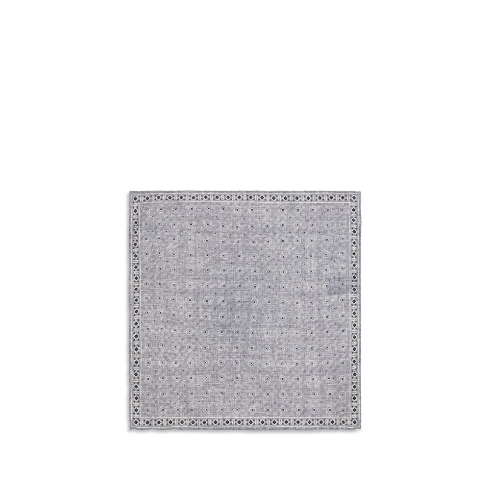 Brunello Cucinelli Gray Silk Handbag