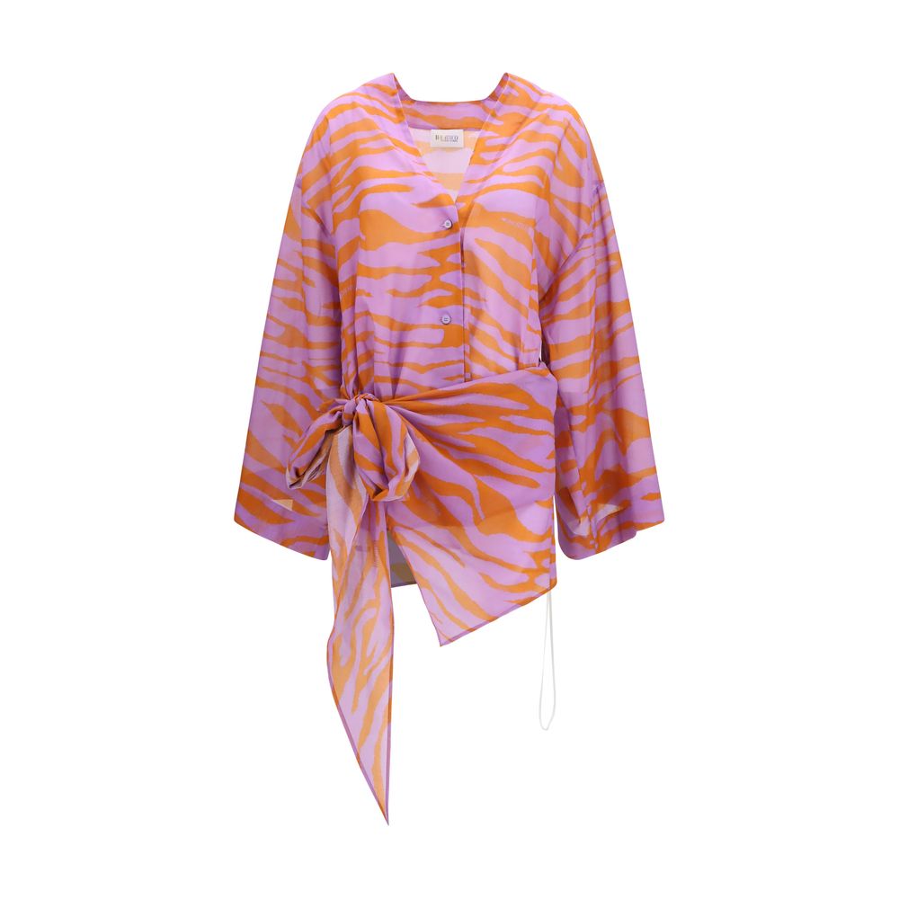 The Attico Multicolor Cotton Pattern Shirt