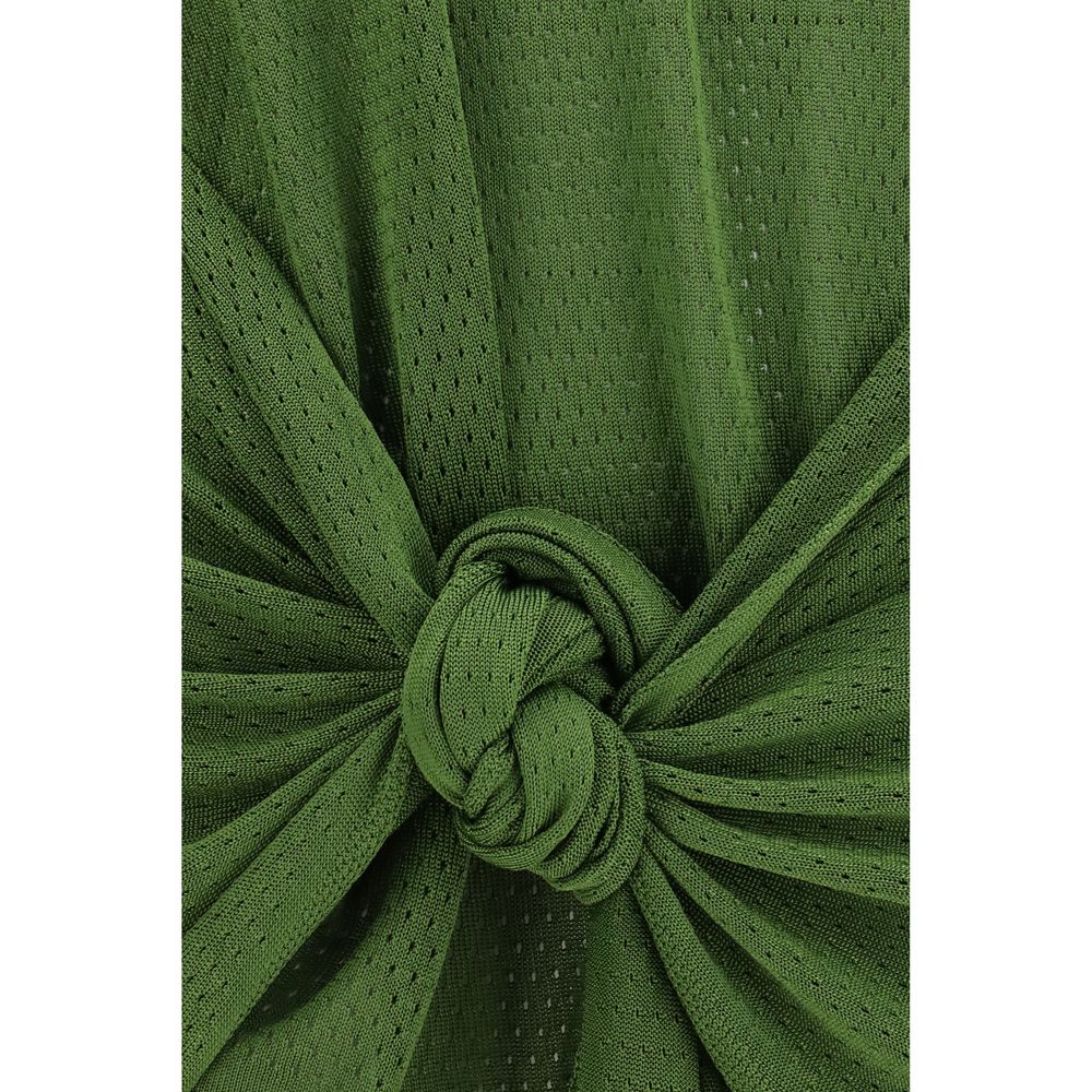 The Attico Bicolor Viscose Casual Dress