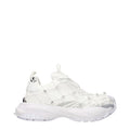 Versace White Fabric Sneakers