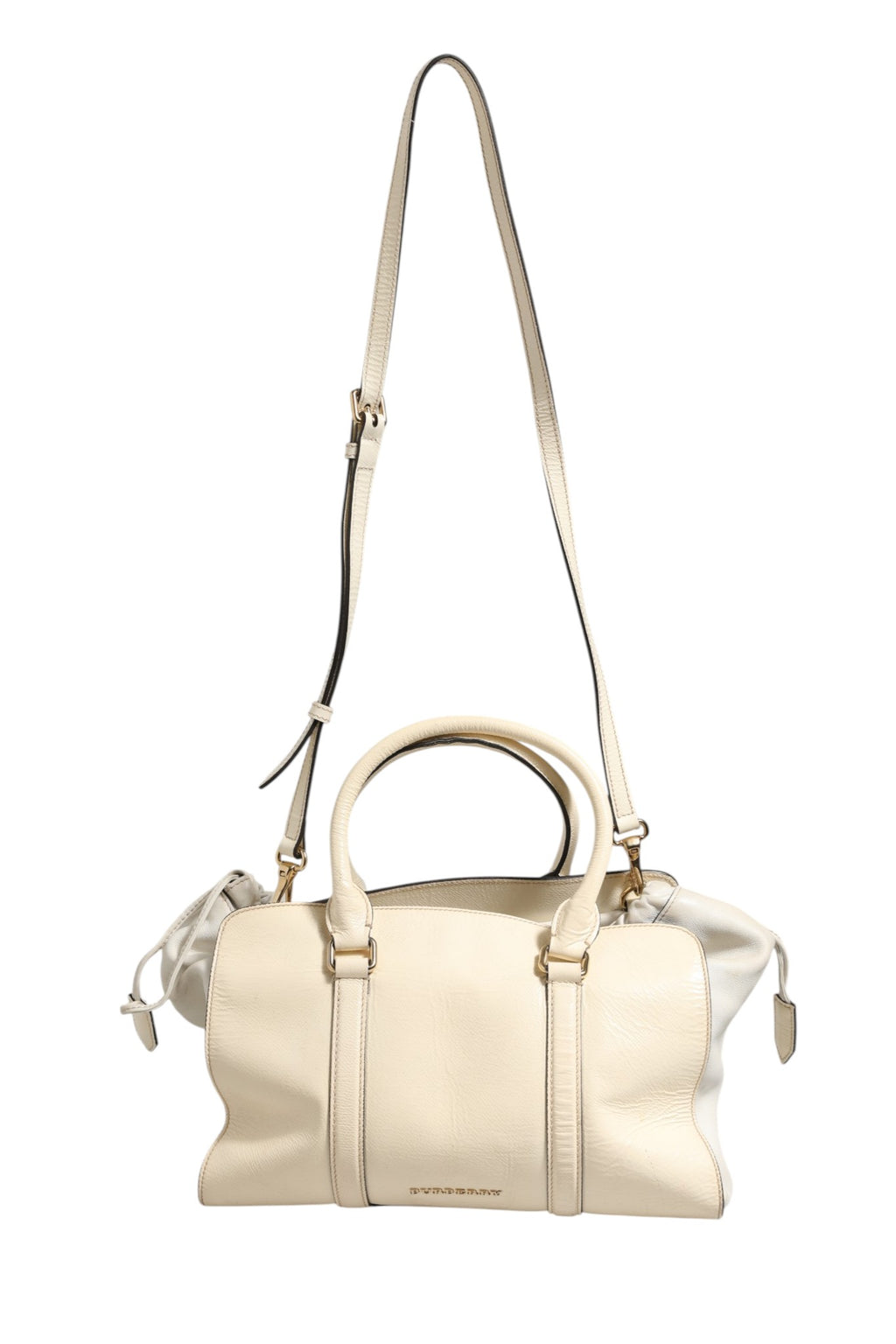 Burberry Chalk White Large Leather Tote Bag