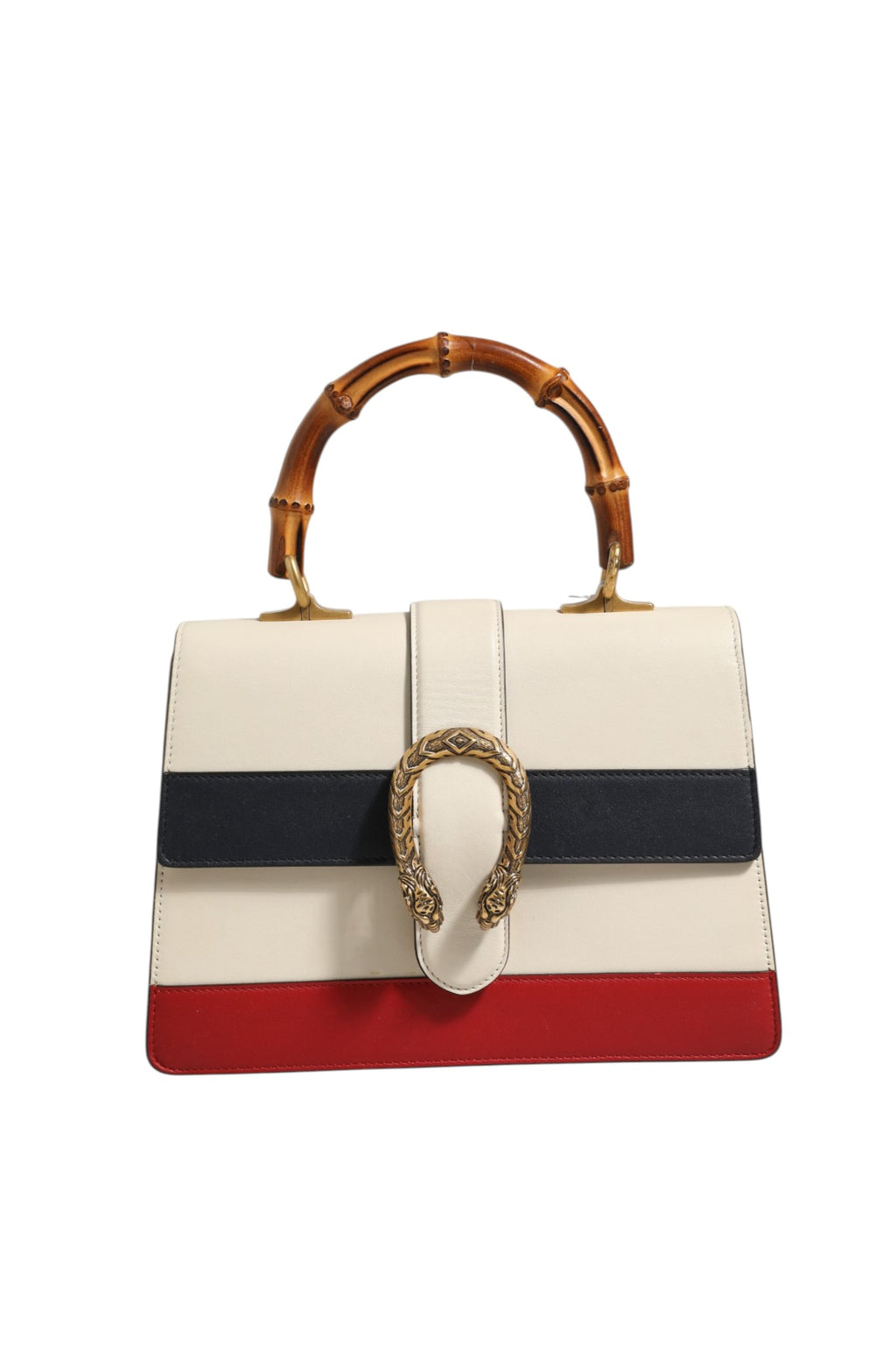 Gucci Dionysus Bamboo Top Handle Bag Colorblock Leather