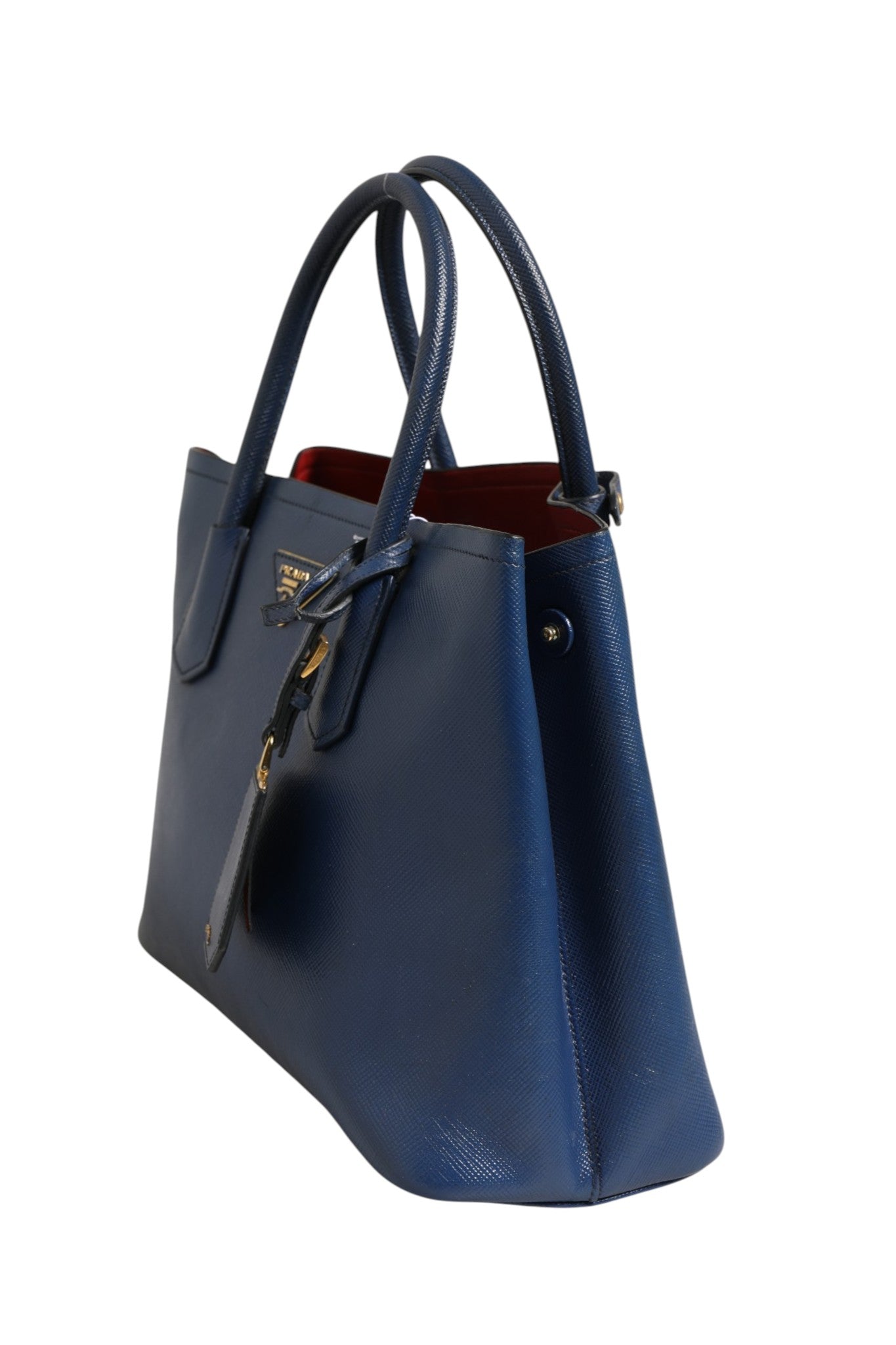 Prada Blue Saffiano Leather 2way Bag