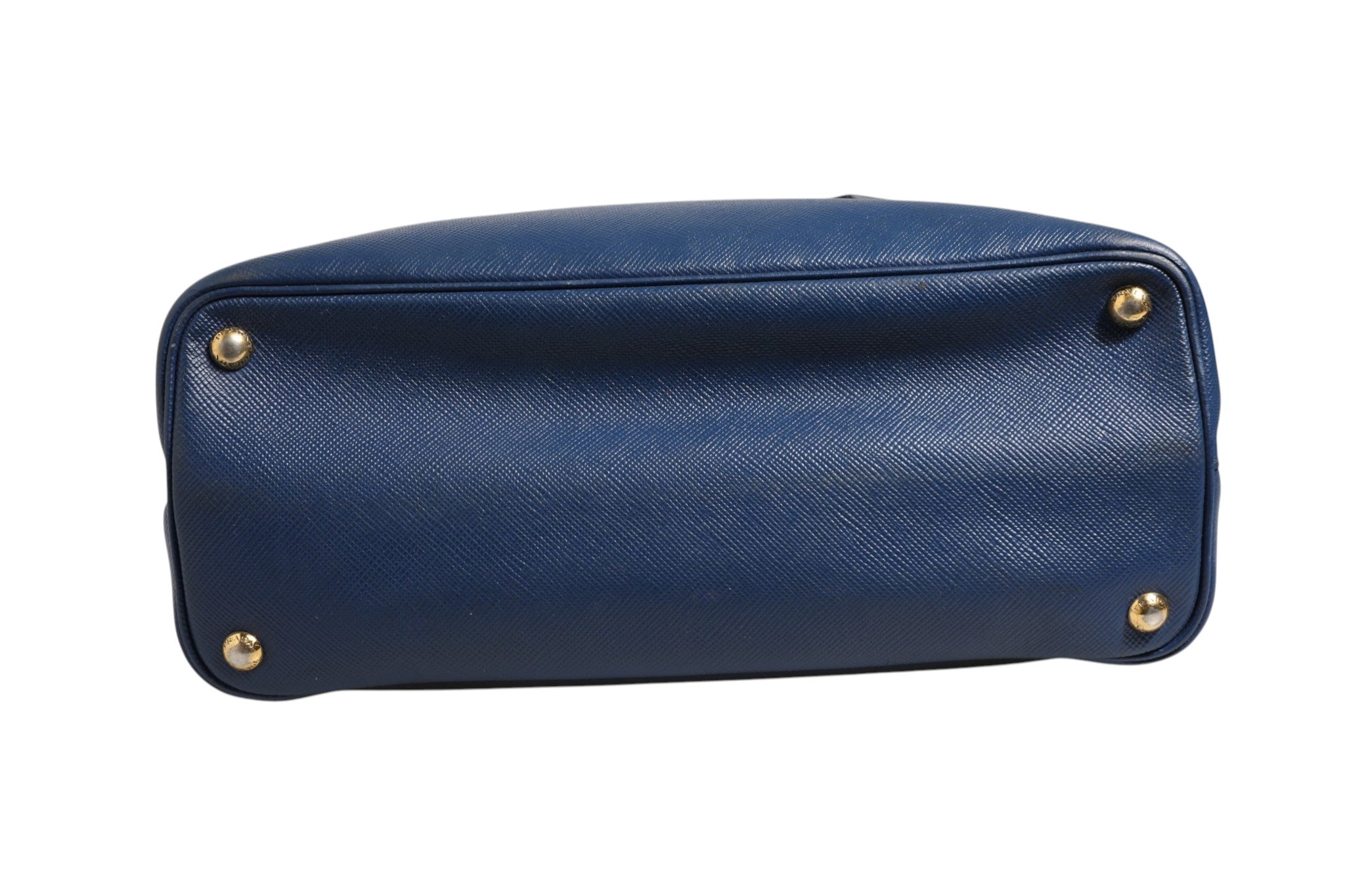 Prada Blue Saffiano Leather 2way Bag