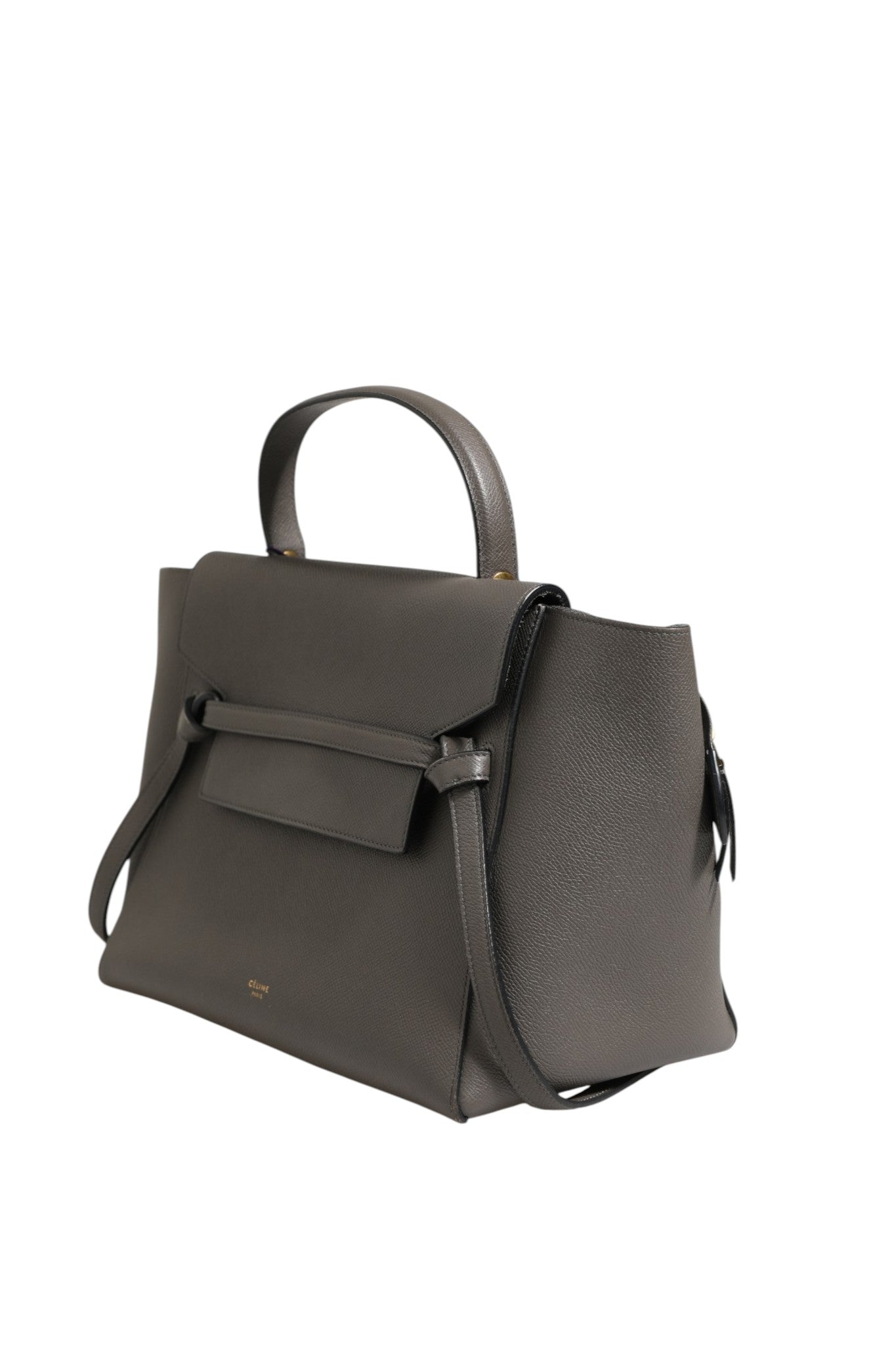 Celine Nano Belt Bag in Grained Calfskin Grey