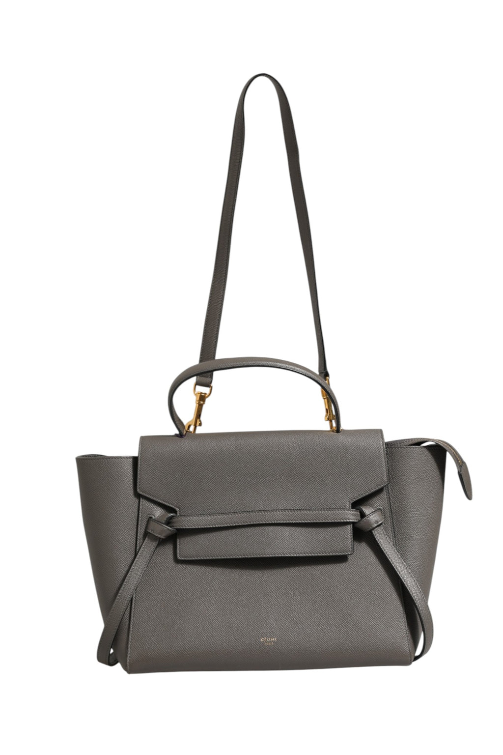 Celine Nano Belt Bag in Grained Calfskin Grey
