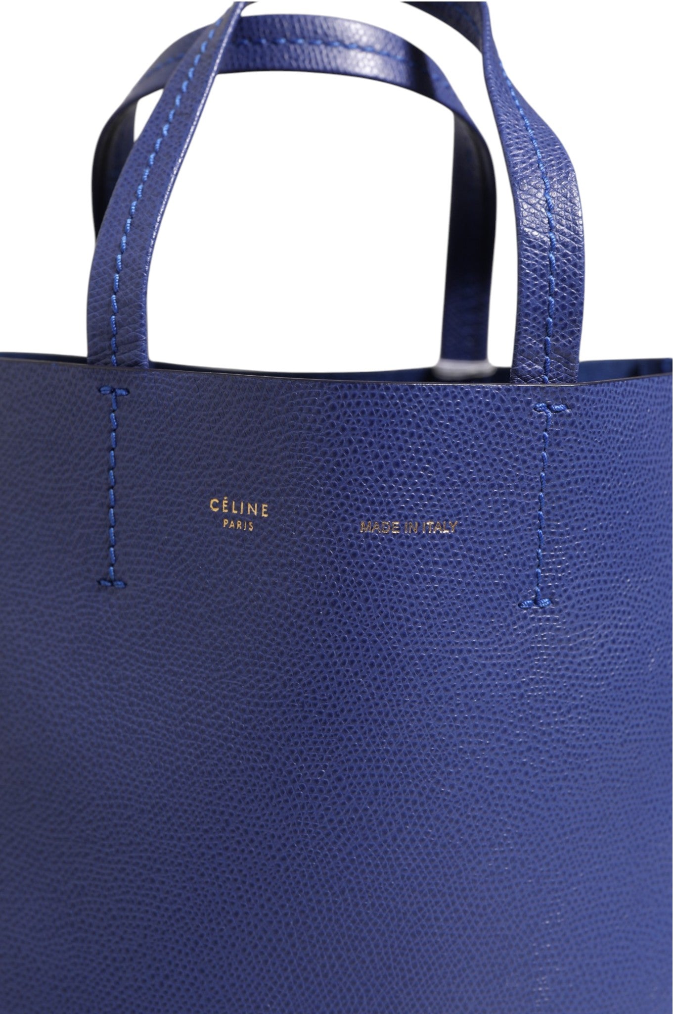 Celine Blue with Gold Tote Bag