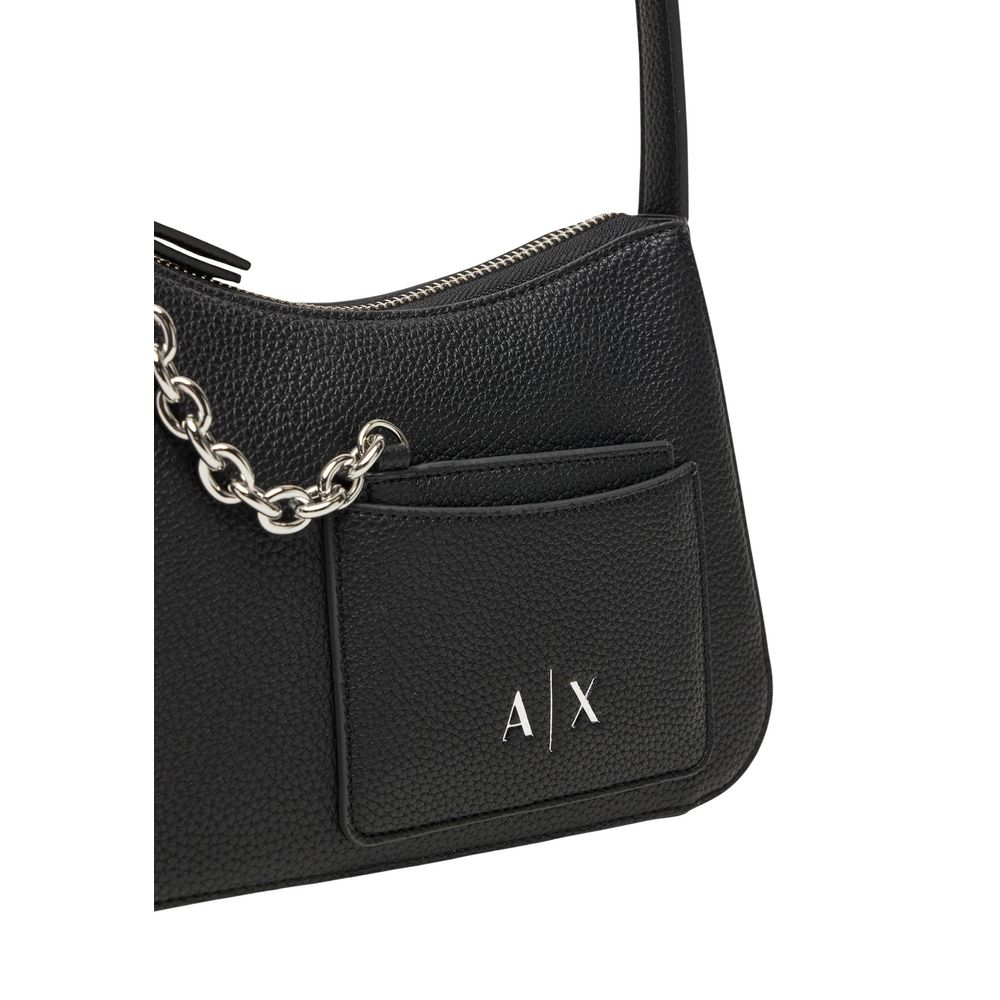 Armani Exchange Black Polyester Handbag