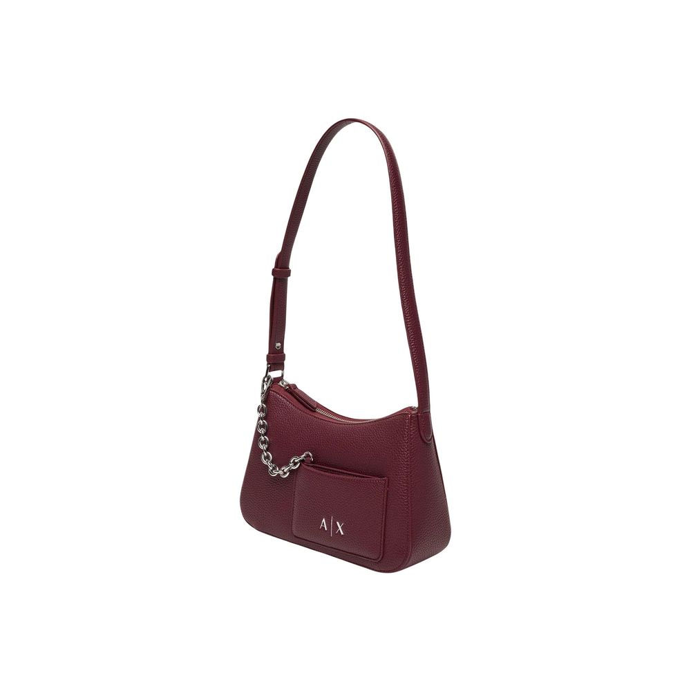 Armani Exchange Bordeaux Polyester Handbag