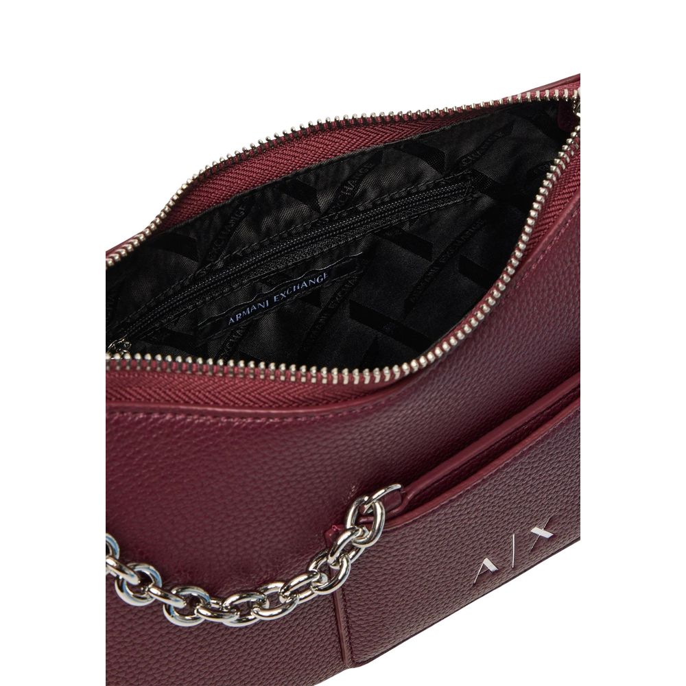Armani Exchange Bordeaux Polyester Handbag