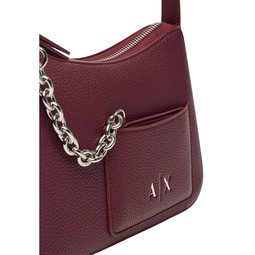 Armani Exchange Bordeaux Polyester Handbag