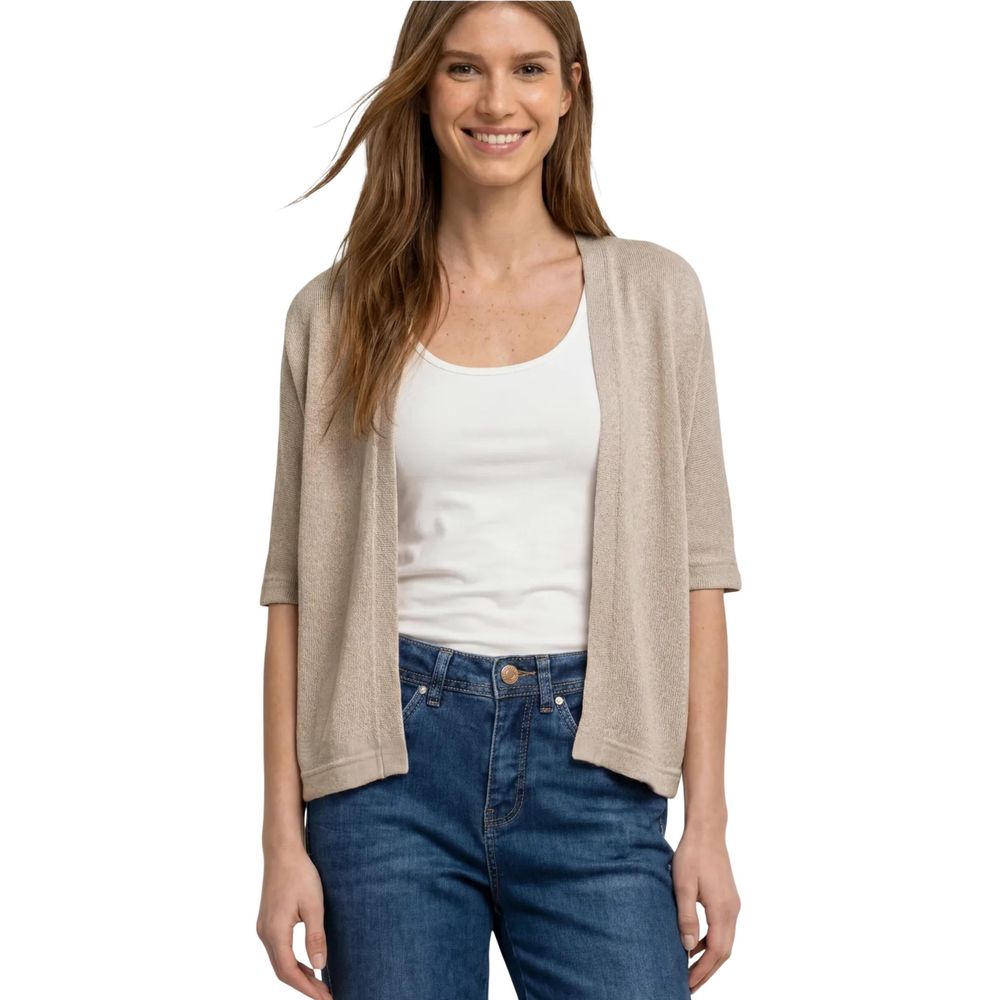 Street One Gray Polyester Cardigan
