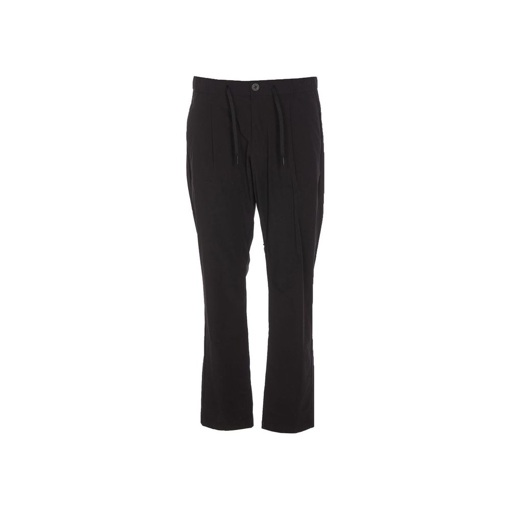 Herno Black Elastane Athletic Pants