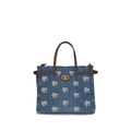 Valentino Garavani Blue Cotton Shoulder Bag
