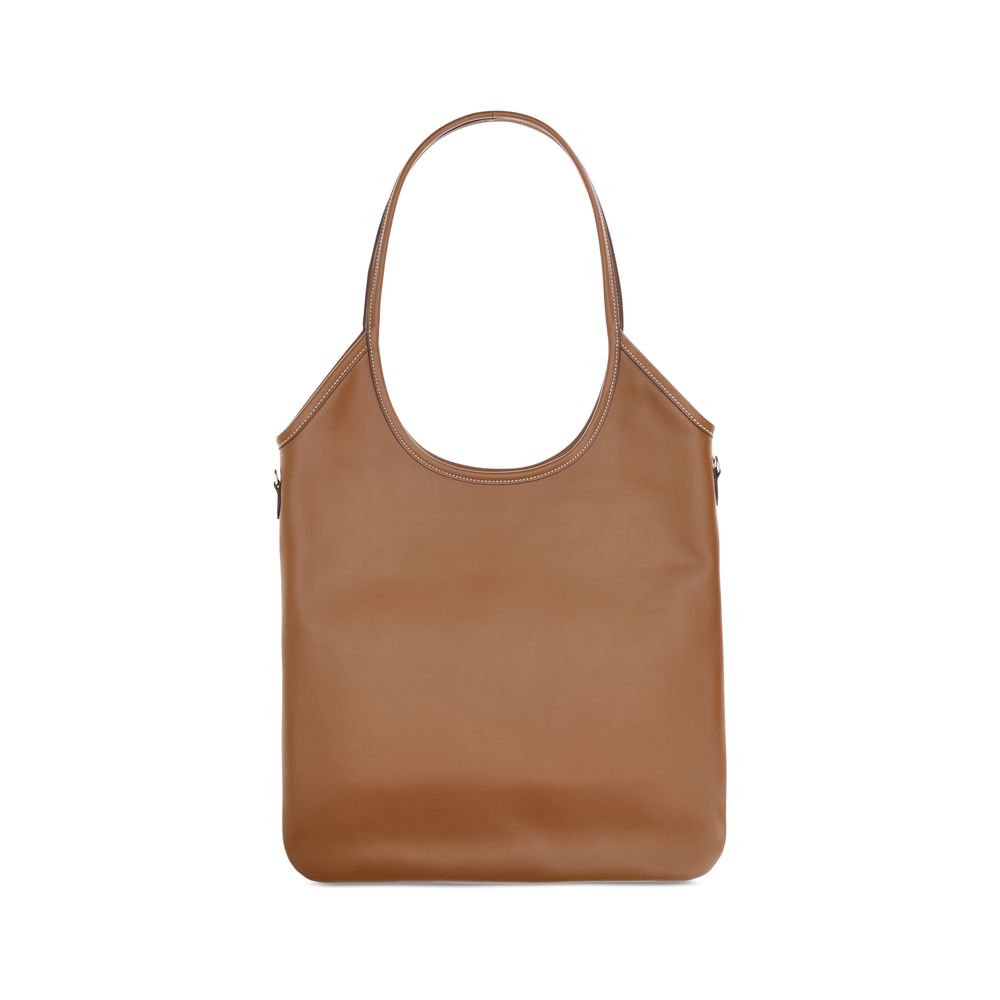 Miu Miu Brown Calf Leather Bos Taurus Shoulder Bag
