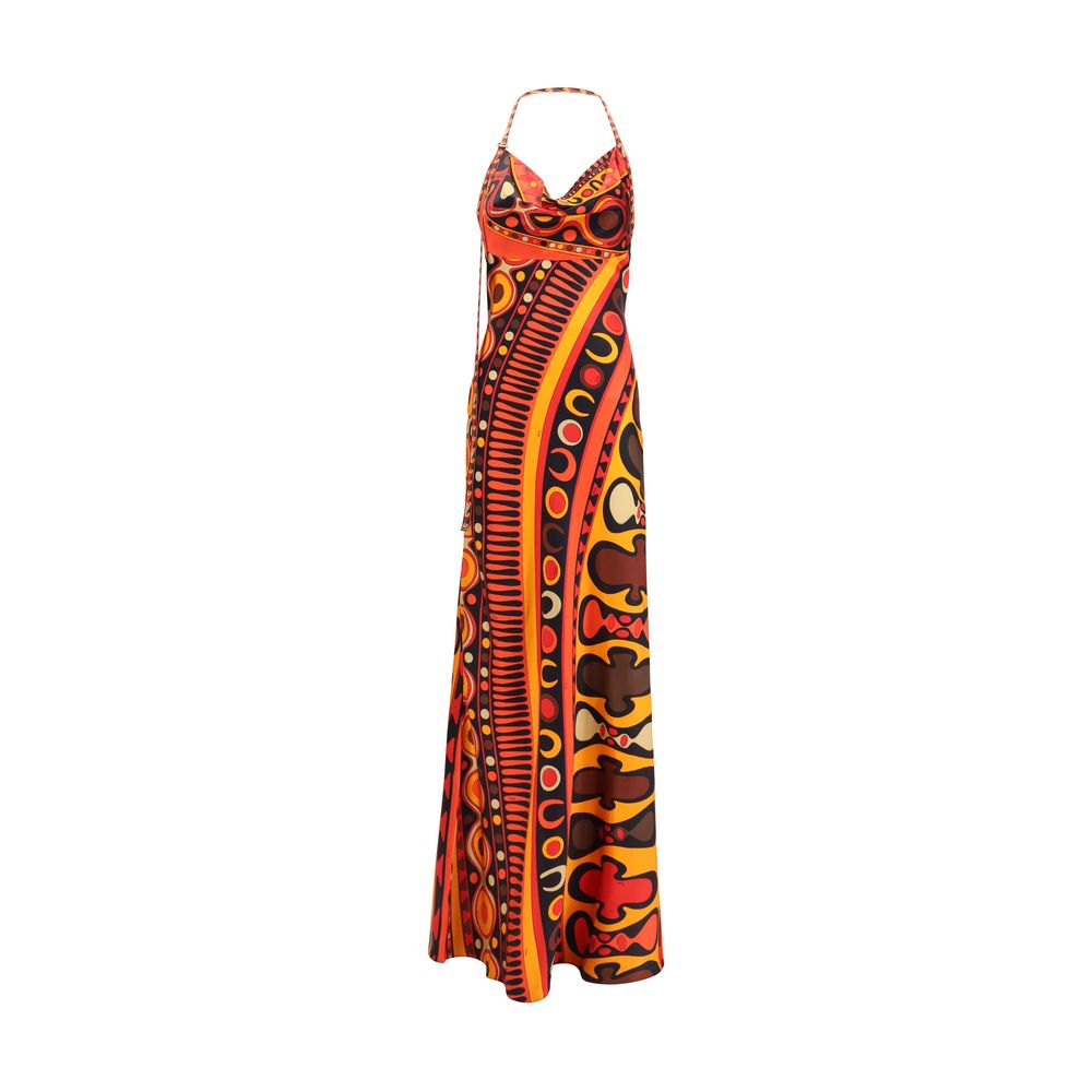 Emilio Pucci Multicolor Silk Long Dress
