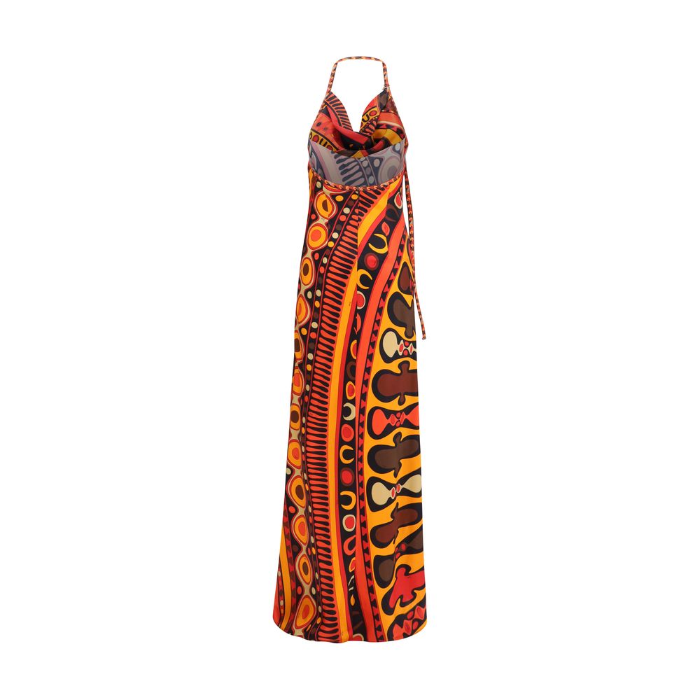 Emilio Pucci Multicolor Silk Long Dress
