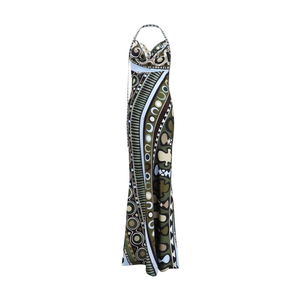 Emilio Pucci Multicolor Silk Long Dress