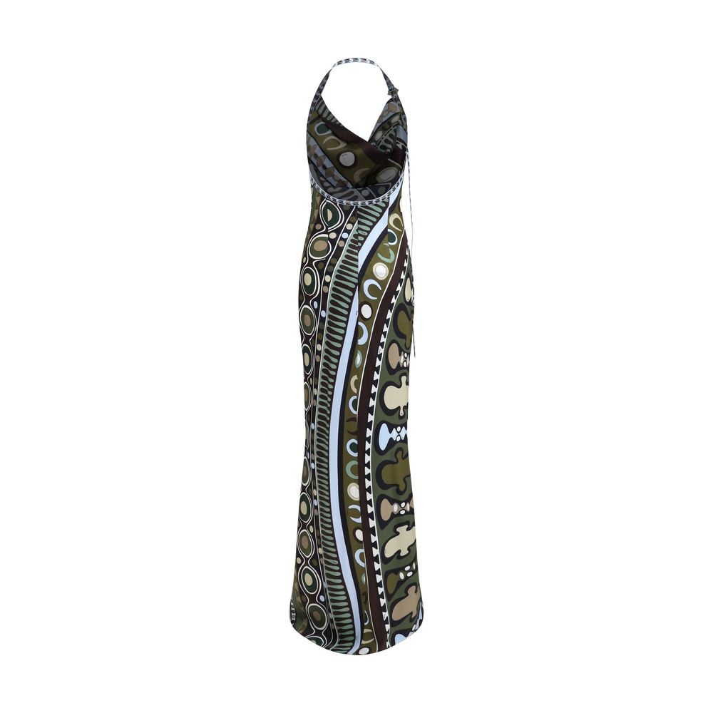 Emilio Pucci Multicolor Silk Long Dress
