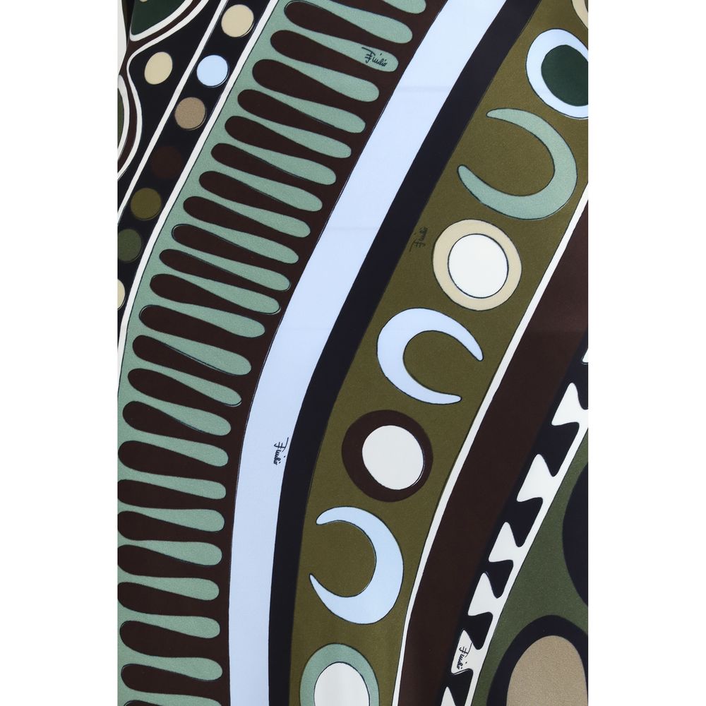 Emilio Pucci Multicolor Silk Long Dress