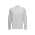 Brunello Cucinelli White Cotton Dress Shirt